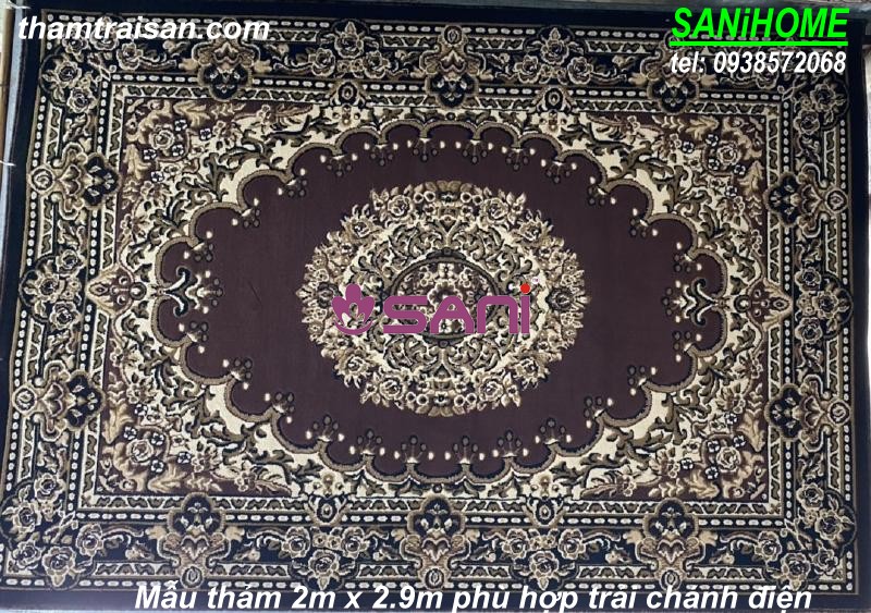 Mẫu thảm Prinde kích thước phù hợp trải chánh điện