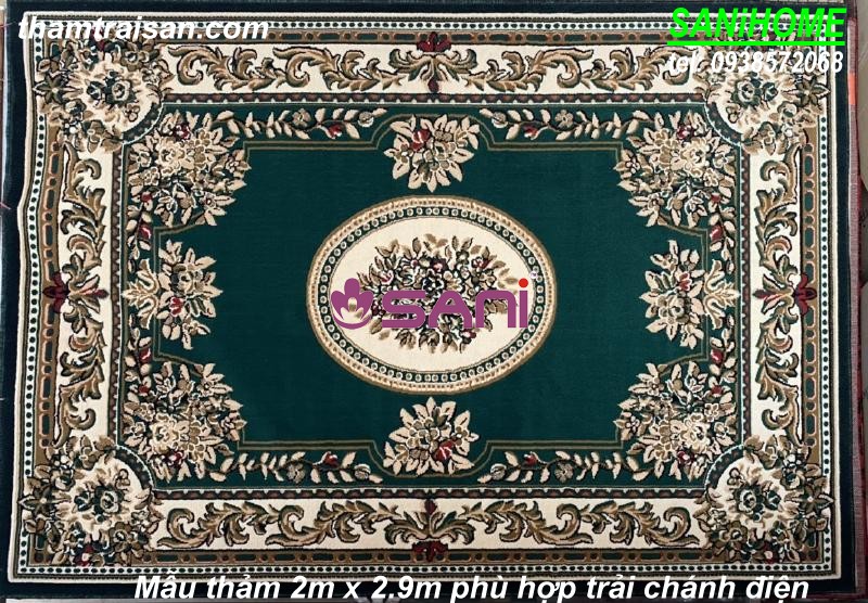 Mẫu thảm Prinde kích thước phù hợp trải chánh điện