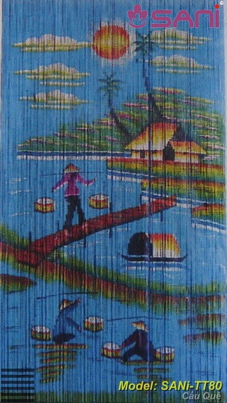 mau rem truc pho thong cau dua nen xanh