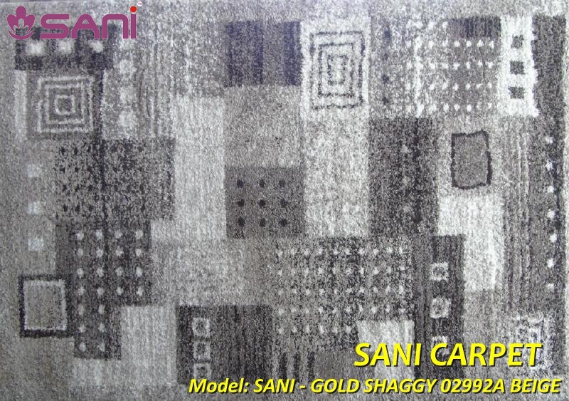 Mẫu thảm trang trí phòng khách - Gold-shaggy-beige-02992A bang gia gold shaggy beige 02992a tham tho nhi ky sani