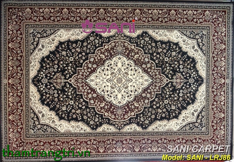 Thảm len tự nhiên SANI-LRJ86 tham len tu nhien maharajah 7606 96 86