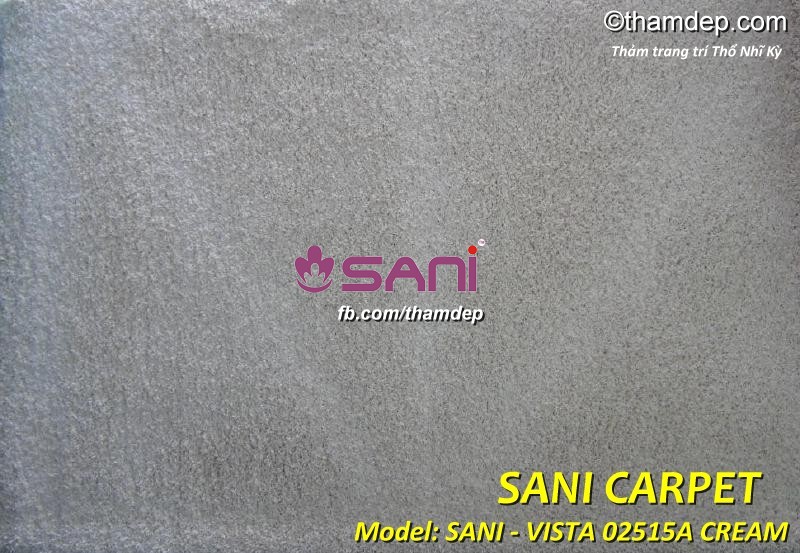 Tấm thảm trải phòng khách, phòng ngủ tuyệt sang vista 02515a cream tham thi nhi ky
