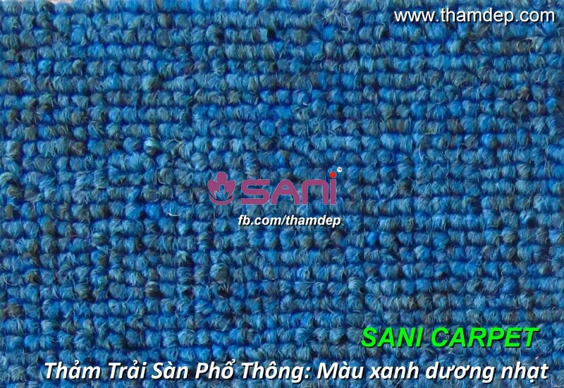 Thảm trải sàn một màu giá rẻ - Màu xanh dương nhạt tham trai san ws 06 xanh duong nhat