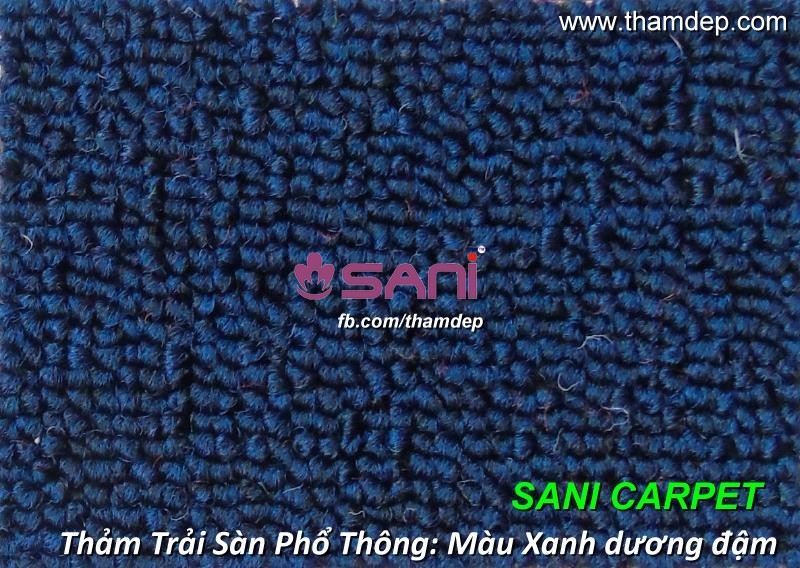 Thảm trải sàn một màu giá rẻ - Màu xanh dương đậm tham trai san ws 57 xanh duong dam