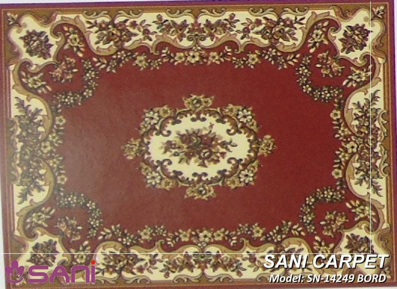 Thảm hoa văn giá rẻ Prie - SN tham hoa van gia re precle sani 14249 bord