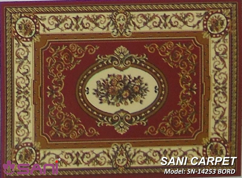 Thảm hoa văn giá rẻ Prie - SN tham hoa van gia re precle sani 14253 bord