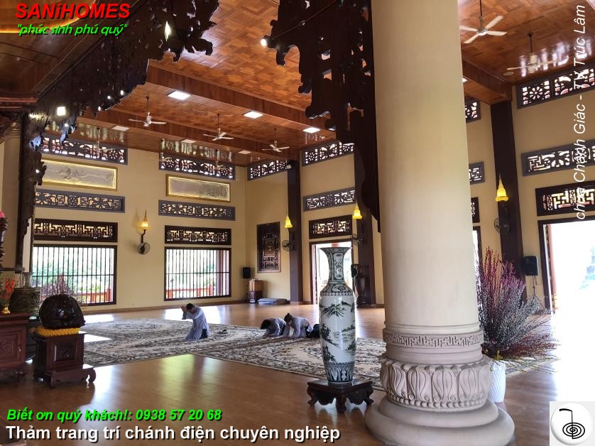 tham trai trang tri chanh dien chuyen nghiep sani 3