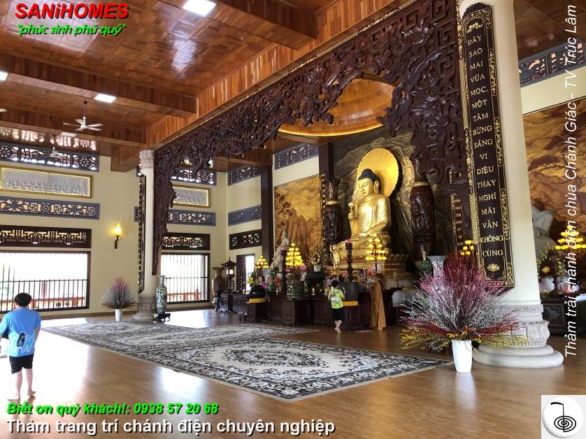 tham trai trang tri chanh dien chuyen nghiep sani 90
