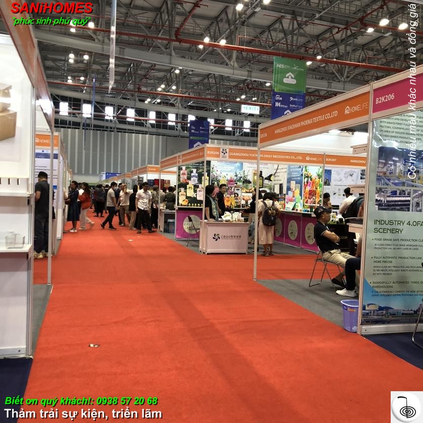 tham trai trang tri su kien trien lam 992