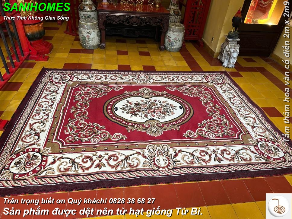 Mẫu thảm hoa văn cổ điển
