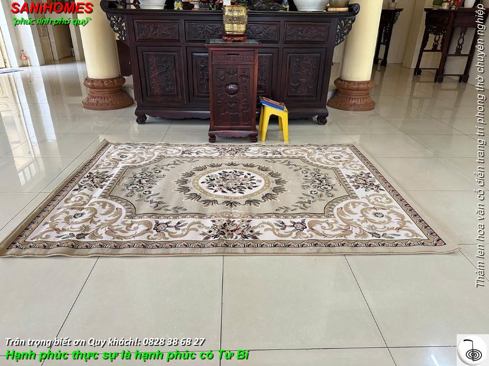 tham trang tri phong khach tham len tu nhien