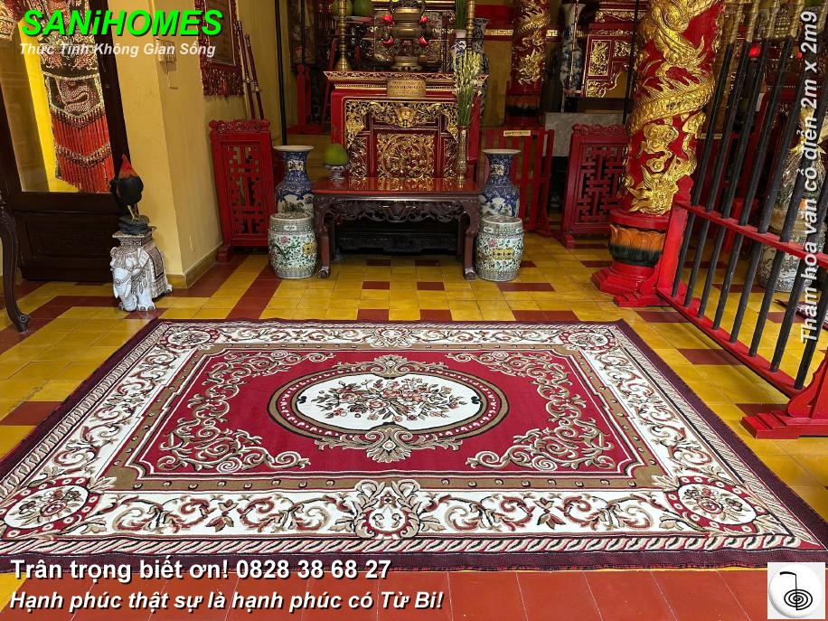 THẢM HOA VĂN CỔ ĐIỂN – KẾT NỐI TÂM LINH VẺ ĐẸP KHÔNG GIAN TÂM LINH