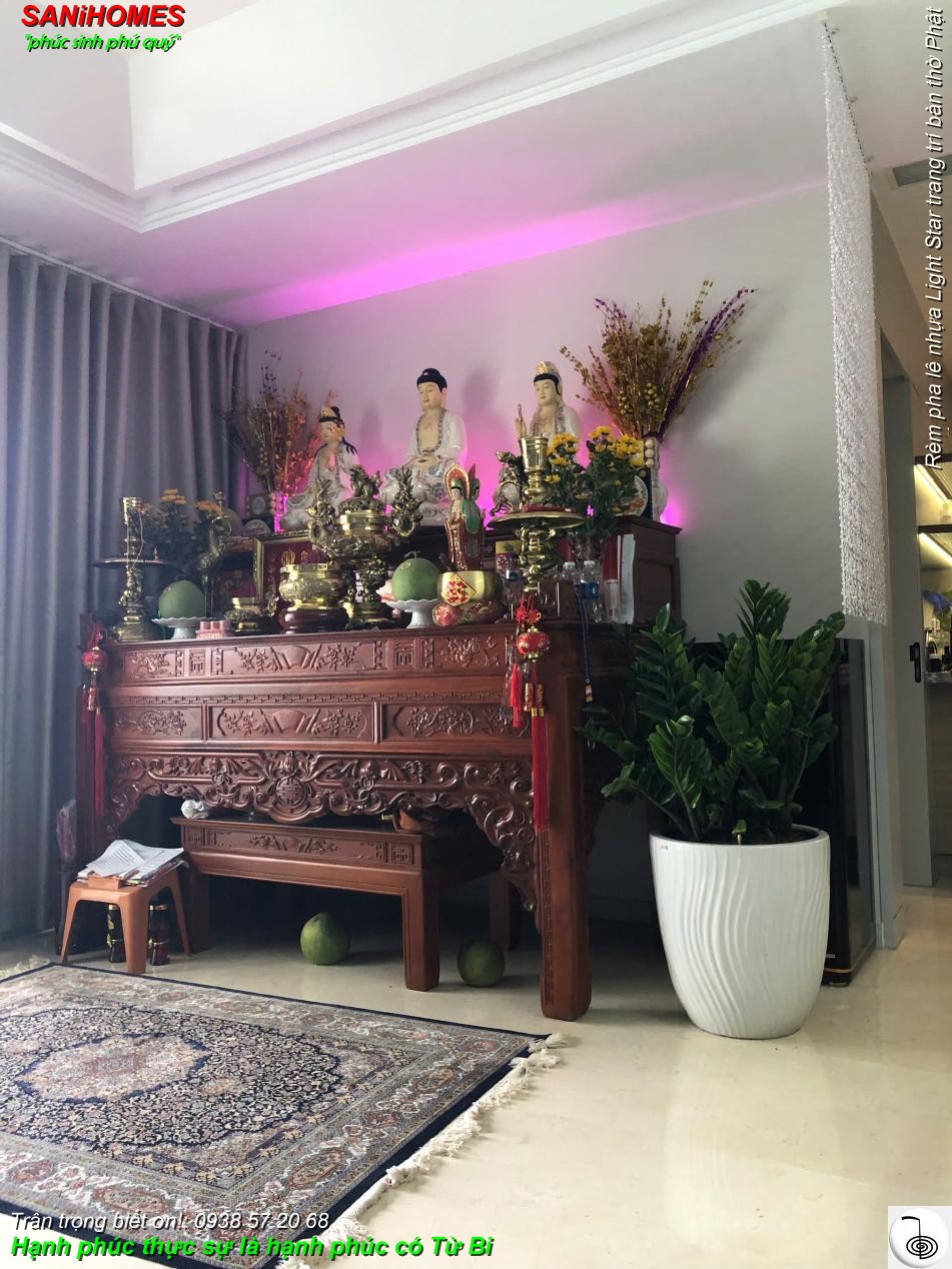 rem pha le nhua light star trang tri ban tho phat t